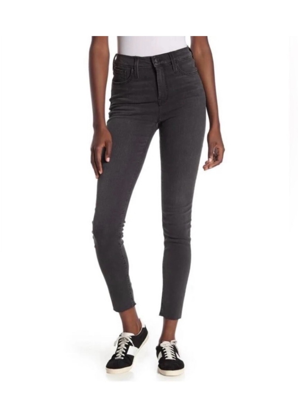 Madewell 9” Mid-Rise Skinny Jeans - Charcoal Gray